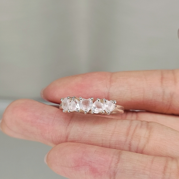 Real Rose Quartz Ring - Picture 8 of 11